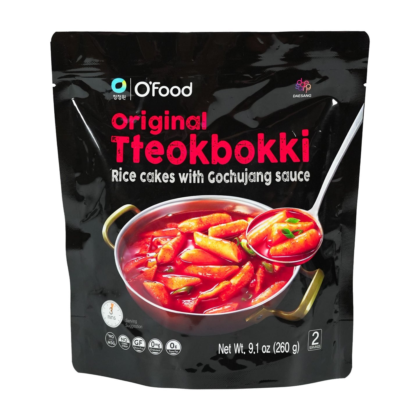 O'Food Tteokbokki mit Gochujang Sauce 260g- NEU
