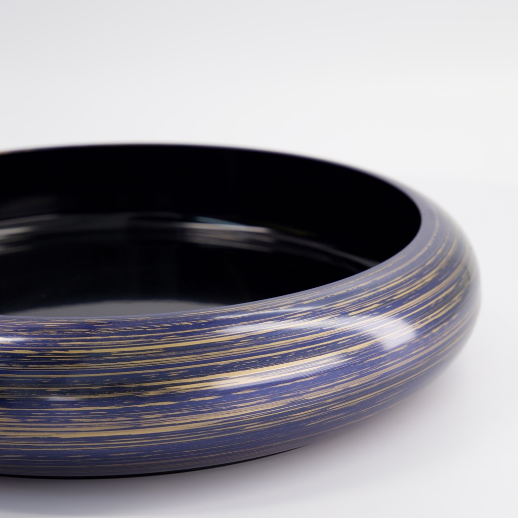 Sushi Oke außen 33.8x6.8cm innen 28.4x4.7cm Lila/Gold