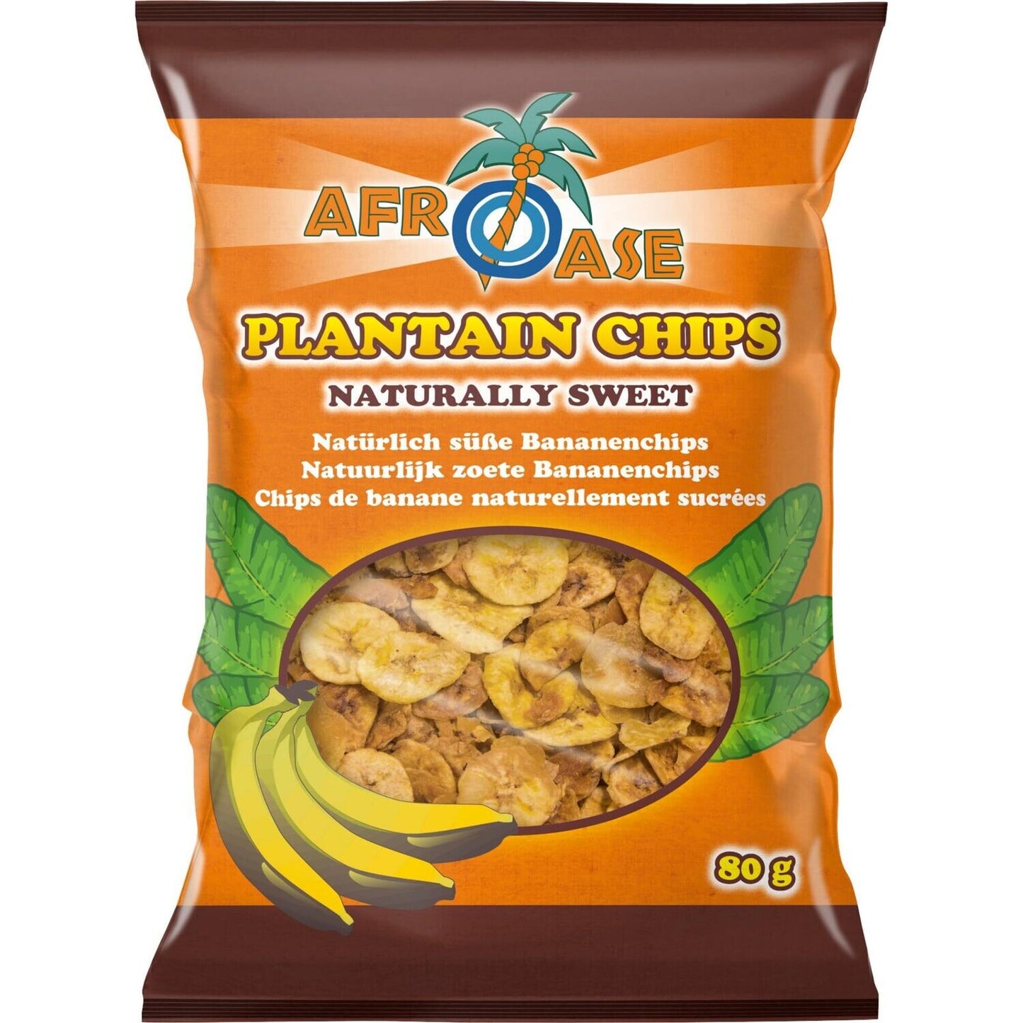 AFROASE Bananenchips naturally sweet 80g