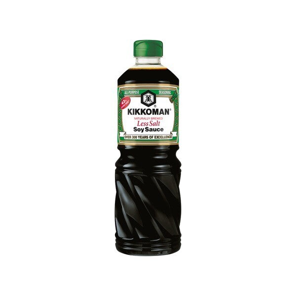 KIKKOMAN Soy Sauce less Salt/ weniger Salz 1Liter