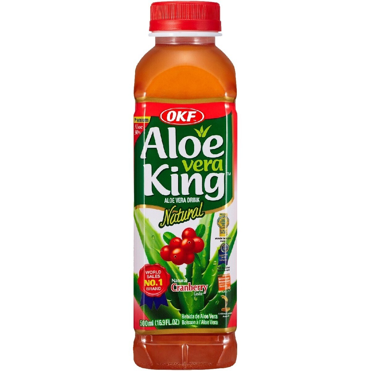 OKF Aloe Vera King Cranberry 500ml