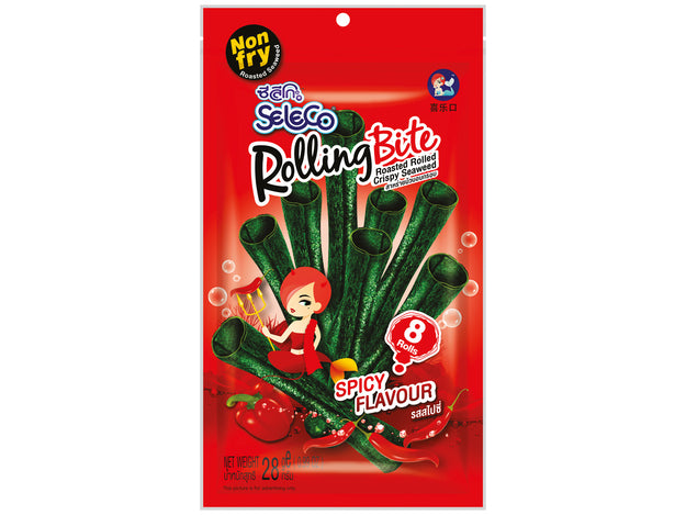 Rolling Bites Seetangsnackrolle Scharf 28g