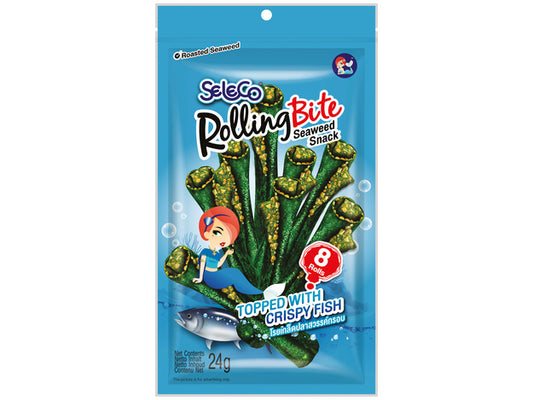 Rolling Bites Seetangsnackrolle mit Fisch 24g