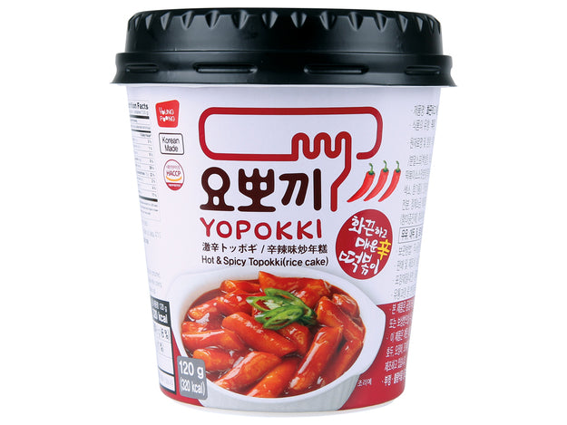 YOPOKKI Instant Topokki mit scharfer Sauce (halal) 140g