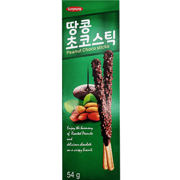 Sunyoung Peanut Choco Sticks 54g