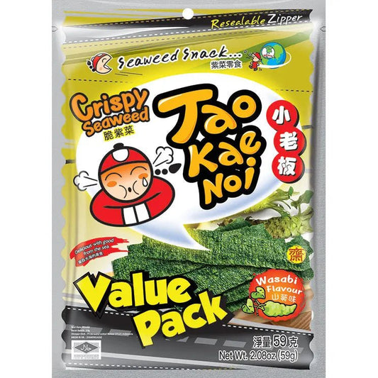 Tao Kae Noi Algensnack Wasabi-Geschmack 59g